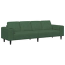 Sofa Mørkegrøn 250 x 77 x 76 cm Velourstof