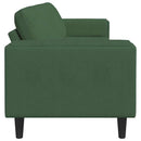 Sofa Mørkegrøn 250 x 77 x 76 cm Velourstof