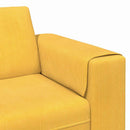 Sofa Lys Gul 250 x 77 x 76 cm Velourstof
