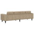 Stue Sofa Lysegrå 250 x 77 x 76 cm