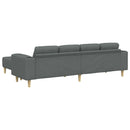 Stue Sofa 3 pcs Mørkegrå Polyester