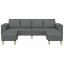 Stue Sofa 3 pcs Mørkegrå Polyester