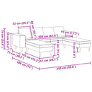 Stue Sofa 3 pcs Sort Polyester