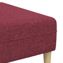 Stue Sofa 3 pcs Vinrød 250 x 188 x 76 cm Polyester