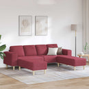 Stue Sofa 3 pcs Vinrød 250 x 188 x 76 cm Polyester
