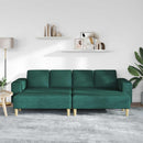 Stue Sofa 3 pcs Mørkegrøn Polyester