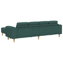 Stue Sofa 3 pcs Mørkegrøn Polyester