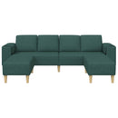 Stue Sofa 3 pcs Mørkegrøn Polyester