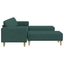 Stue Sofa 3 pcs Mørkegrøn Polyester