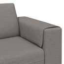 Stue Sofa 3 pcs Gråbrun Polyester