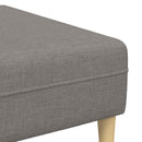 Stue Sofa 3 pcs Gråbrun Polyester