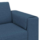 Stue Sofa 3 pcs Blå Polyester