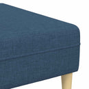 Stue Sofa 3 pcs Blå Polyester