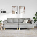 Stue Sofa 3 pcs Skygrå 250 x 188 x 76 cm Polyester