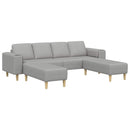 Stue Sofa 3 pcs Skygrå 250 x 188 x 76 cm Polyester