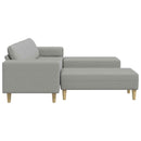 Stue Sofa 3 pcs Skygrå 250 x 188 x 76 cm Polyester