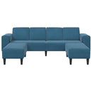Stue Sofa 3 pcs Blå 250 x 188 x 76 cm
