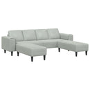 Stue Sofa 3 pcs Lysegrå 250 x 188 x 76 cm