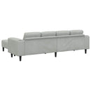 Stue Sofa 3 pcs Lysegrå 250 x 188 x 76 cm