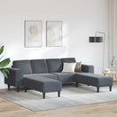 Stue Sofa 3 pcs Mørkegrå 250 x 188 x 76 cm