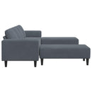 Stue Sofa 3 pcs Mørkegrå 250 x 188 x 76 cm