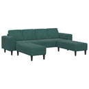 Stue Sofa 3 pcs Mørkegrøn 250 x 188 x 76 cm