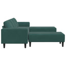 Stue Sofa 3 pcs Mørkegrøn 250 x 188 x 76 cm