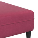 Stue Sofa 3 pcs Vinrød 250 x 188 x 76 cm
