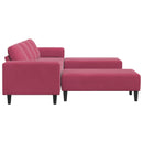 Stue Sofa 3 pcs Vinrød 250 x 188 x 76 cm
