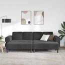 Stue Sofa 3 pcs Sort 250 x 188 x 76 cm