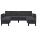 Stue Sofa 3 pcs Sort 250 x 188 x 76 cm