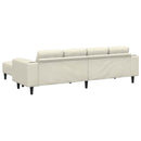 Stue Sofa 3 pcs Creme 250 x 188 x 76 cm