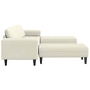 Stue Sofa 3 pcs Creme 250 x 188 x 76 cm