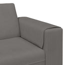 Sofa Lysegrå 250 x 188 x 76 cm Velourstof