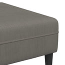 Sofa Lysegrå 250 x 188 x 76 cm Velourstof