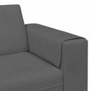 Sofa Mørkegrå 250 x 188 x 76 cm Velourstof