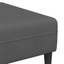 Sofa Mørkegrå 250 x 188 x 76 cm Velourstof