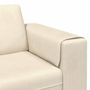 Sofa Creme 250 x 188 x 76 cm Velourstof