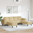 Sofa Grågrøn 250 x 188 x 76 cm Velourstof