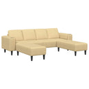 Sofa Grågrøn 250 x 188 x 76 cm Velourstof