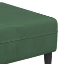 Sofa Mørkegrøn 250 x 188 x 76 cm Velourstof