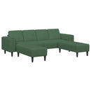 Sofa Mørkegrøn 250 x 188 x 76 cm Velourstof