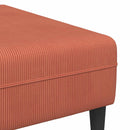 Sofa Rød orange 250 x 188 x 76 cm Velourstof