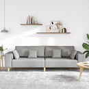 Sofa Skygrå 250 x 77 x 76 cm Stof