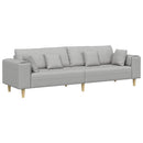 Sofa Skygrå 250 x 77 x 76 cm Stof
