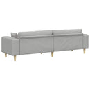 Sofa Skygrå 250 x 77 x 76 cm Stof