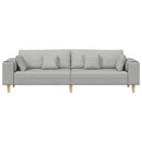 Sofa Skygrå 250 x 77 x 76 cm Stof