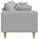 Sofa Skygrå 250 x 77 x 76 cm Stof