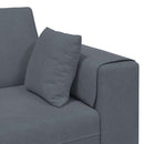 Sofa Mørkegrå 250 x 77 x 76 cm Fløjl