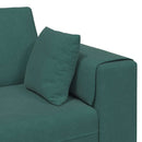 Sofa Mørkegrøn 250 x 77 x 76 cm Fløjl